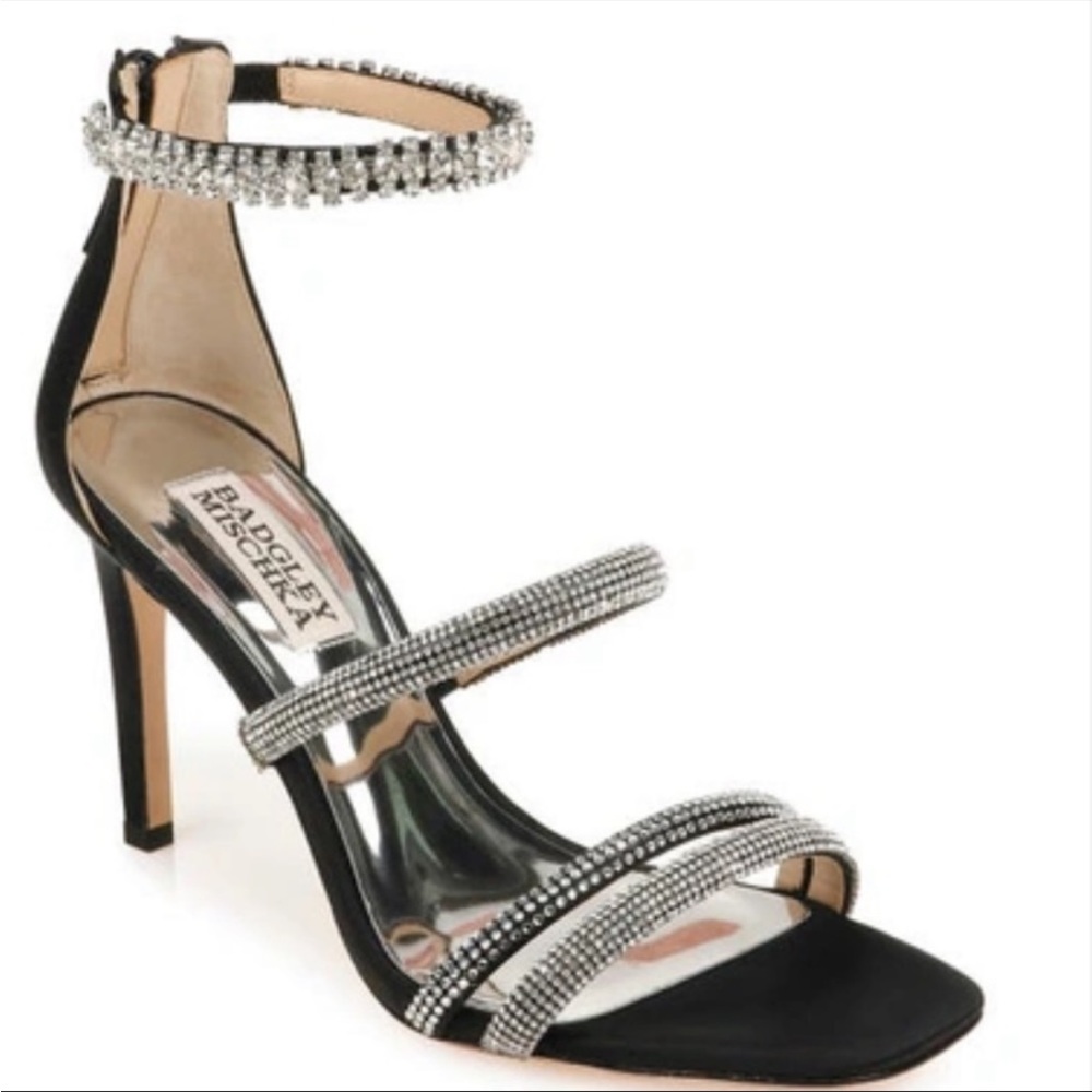 Badgley Mischka  Zulema Strappy Embellished Heels